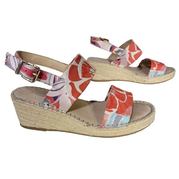 Alex Marie Floral Women's Wedge Sandals (Size 7.5M) - Picture 4 of 12